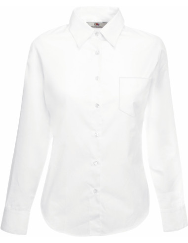 F.O.L. | Lady-Fit Poplin Shirt LSL