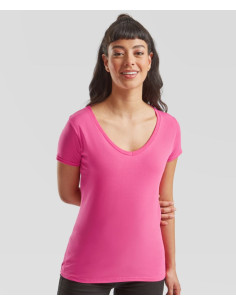 F.O.L. | Lady-Fit Iconic 150 V-Neck T Fruit of the Loom - 6